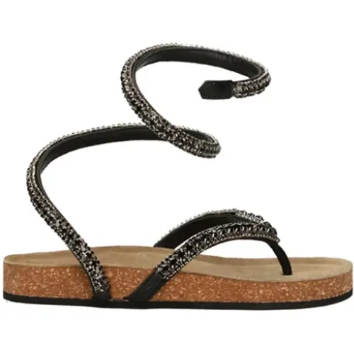 Fashion-forward Flat Sandals , female, Sizes: 5 UK - Strategia - Modalova