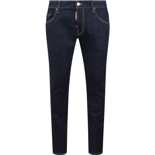 Dark Rince Wash Skater Jeans , male, Sizes: M, XS, L, S, XL - Dsquared2 - Modalova