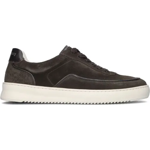 Braune Wildleder-Sneaker , Herren, Größe: 44 EU - Filling Pieces - Modalova