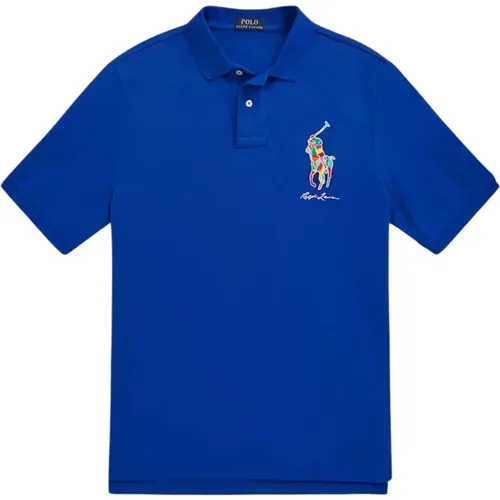 Polo Shirts, male, , Size: M Cotton polo shirt Classic Fit - Ralph Lauren - Modalova