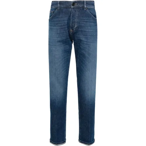 Slim-fit Jeans,Indigo Denim Jeans Mit Whisker- Und Faded-Effekt - PT Torino - Modalova