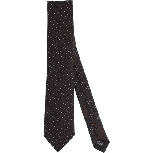 Ties, male, , Size: ONE SIZE Micro Pattern Tie - Ermenegildo Zegna - Modalova