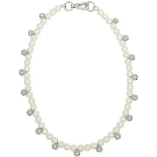 Pearl Bell Charm Necklace , female, Sizes: ONE SIZE - Simone Rocha - Modalova