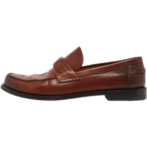 Pre-owned Flats, male, , Size: 10 US Pre-owned Leather flats - Louis Vuitton Vintage - Modalova