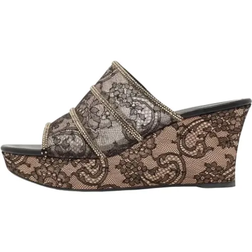 Pre-owned Lace sandals , female, Sizes: 8 UK - René Caovilla Pre-owned - Modalova