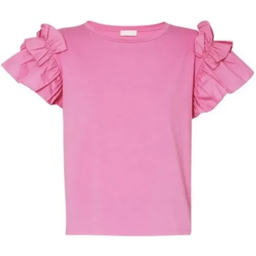 T-Shirt fashion short sleeve , female, Sizes: XS - Liu Jo - Modalova