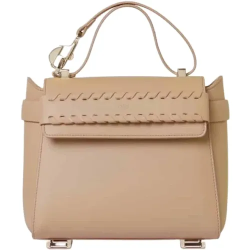 Luxurious Shoulder Bag in Light Calfskin Leather , female, Sizes: ONE SIZE - Chloé - Modalova