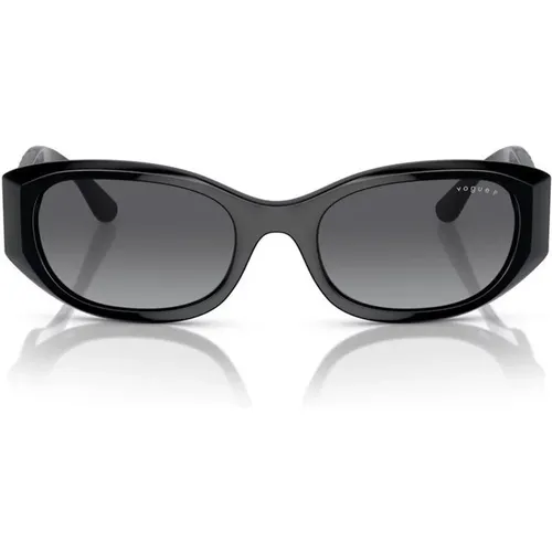 Schwarze/Grau Getönte Sonnenbrille - Vogue - Modalova