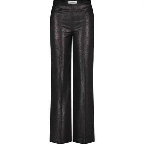 Glitzer Hose mit Geradem Bein und Mittelhoher Taille , Damen, Größe: W27 L34 - drykorn - Modalova