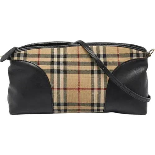 Pre-owned Cross Body Bags, female, , Size: ONE SIZE Pre-owned Canvas crossbody-bags - Burberry Vintage - Modalova