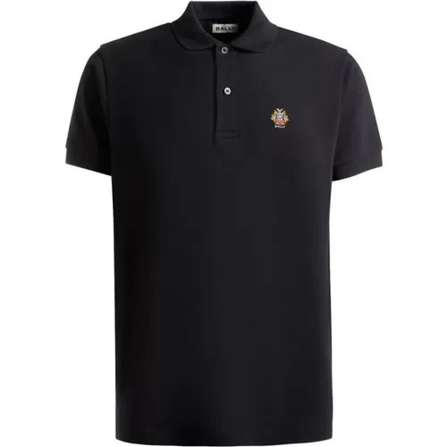 Polo Shirts, male, , Size: XL Polo Shirt with Logo Patch - Bally - Modalova