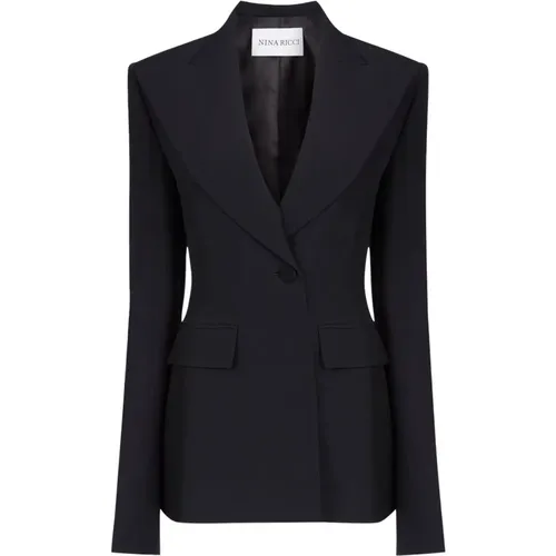 Slim Fit Blazer , female, Sizes: 2XS, XS, S, 2XL, XL, M - Nina Ricci - Modalova