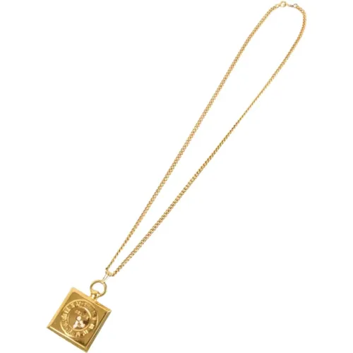 Pre-owned Gold necklaces , female, Sizes: ONE SIZE - Celine Vintage - Modalova