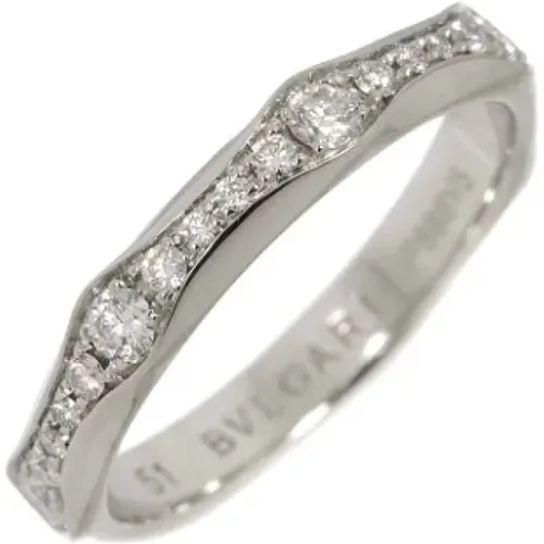 Pre-owned Jewellery, female, , Size: ONE SIZE Pre-owned Platinum rings - Bvlgari Vintage - Modalova