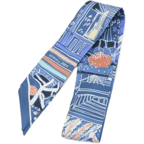 Pre-owned Scarves, female, , Size: ONE SIZE Pre-owned Silk scarves - Hermès Vintage - Modalova