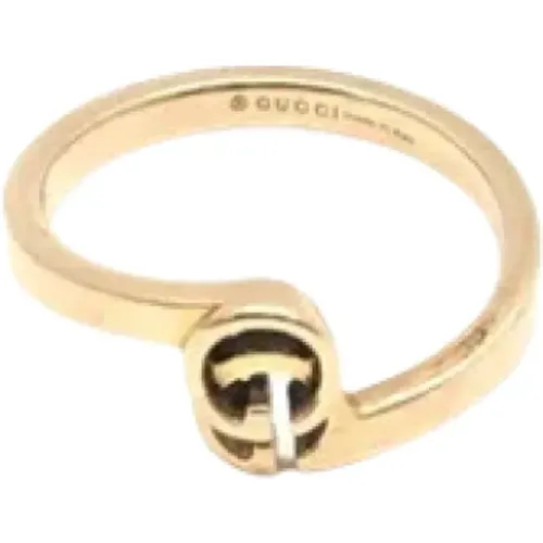 Pre-owned Jewellery, female, , Size: ONE SIZE Pre-owned Rose Gold rings - Gucci Vintage - Modalova