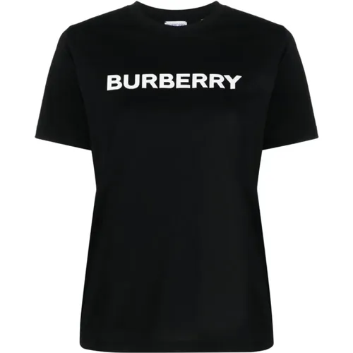 Schwarze T-Shirts & Polos für Frauen , Damen, Größe: S - Burberry - Modalova