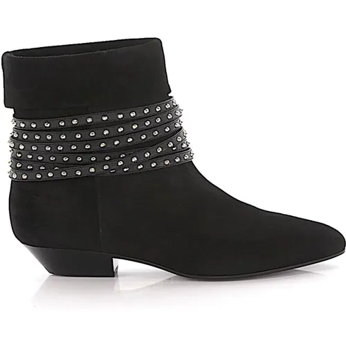 Sophisticated Ankle Boots , female, Sizes: 4 1/2 UK - Saint Laurent - Modalova