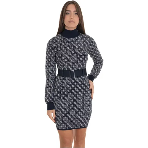 Logo Minikleid mit Gürtel , Damen, Größe: S - Guess - Modalova