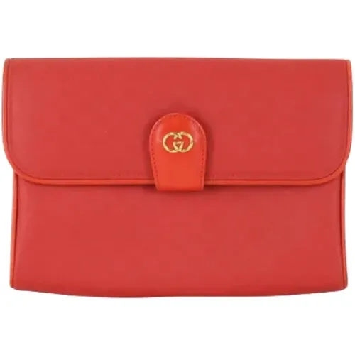 Pre-owned Leder clutches - Gucci Vintage - Modalova