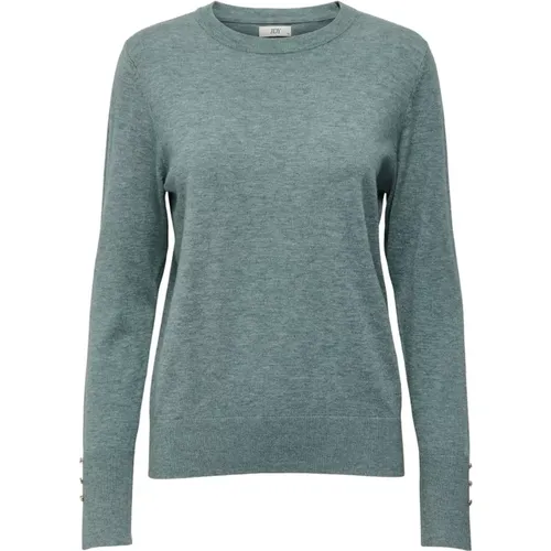 Langarm Pullover mit Knopfdetails Damen , Damen, Größe: L - JACQUELINE de YONG - Modalova