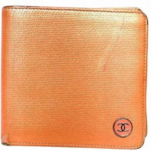 Pre-owned Wallets, female, , Size: ONE SIZE Pre-owned Vintage Leather Wallet - Chanel Vintage - Modalova