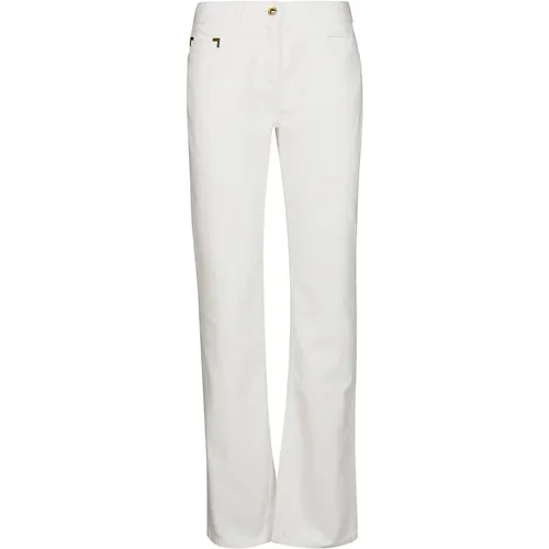 Boot-cut Jeans, female, , Size: W28 Tubular Denim Boot-Cut Jeans - Palm Angels - Modalova