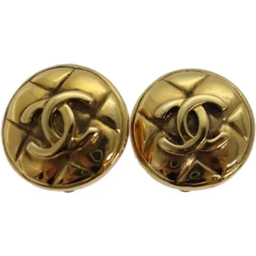 Pre-owned Jewellery, female, , Size: ONE SIZE Pre-owned Metal earrings - Chanel Vintage - Modalova