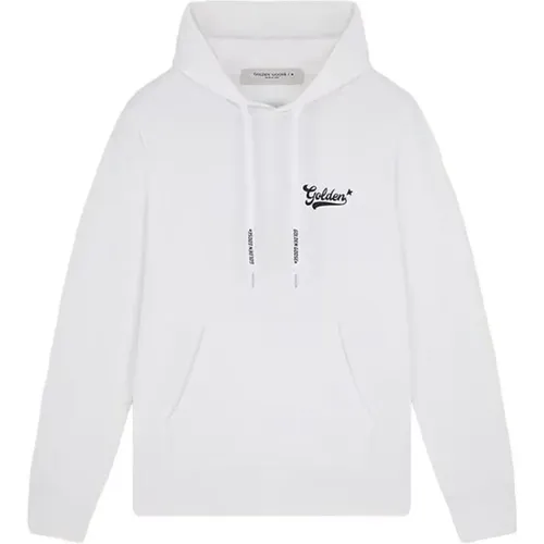 Cotton Sweatshirt with Hood , male, Sizes: L, XL, S - Golden Goose - Modalova