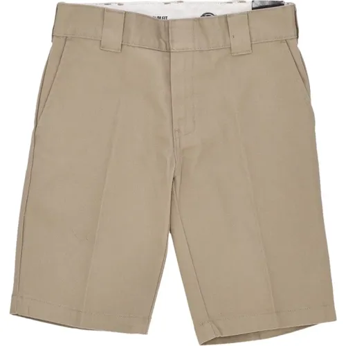 Casual Shorts, male, , Size: W29 Slim Fit Short Rec Khaki - Streetwear Collection - Dickies - Modalova