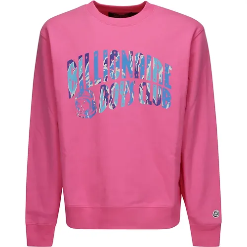 Rosa Camo Logo Crew-Neck Sweatshirt , Herren, Größe: S - Billionaire Boys Club - Modalova