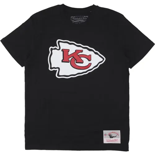 T-Shirts, male, , Size: L Kansas City Chiefs Logo Tee - Mitchell & Ness - Modalova