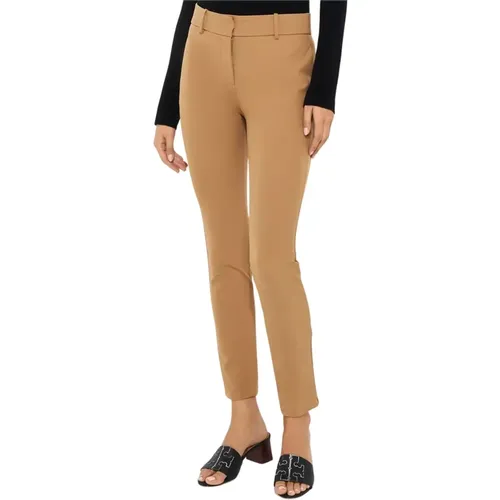 Camel Slim Fit Trousers , female, Sizes: M, 2XS, XS - Ermanno Scervino - Modalova