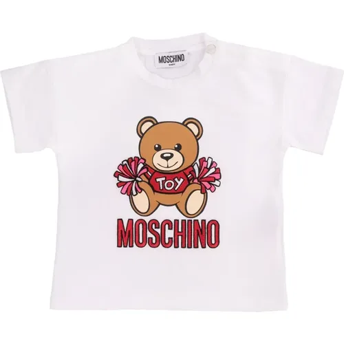 Kinder T-Shirt - Regular Fit - Weiß - Moschino - Modalova