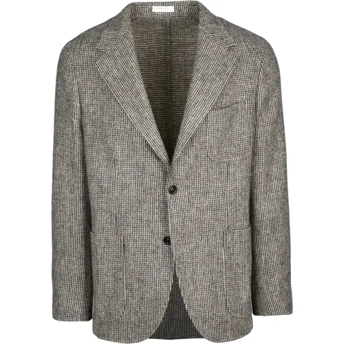 Blazers, male, , Size: 3XL Wool Cashmere Jacket Buttoned Unlined - Boglioli - Modalova