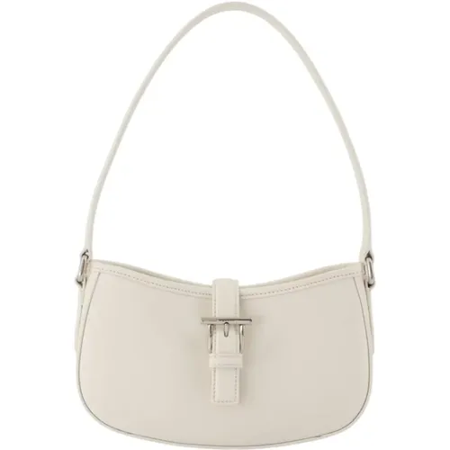 Shoulder Bags, female, , Size: ONE SIZE Ivory Leather Mini T Bar Shoulder Bag - alexander mcqueen - Modalova