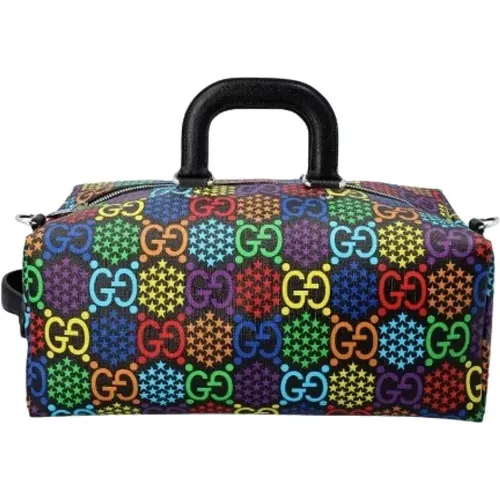 Limited Edition Psychedelic Leather Travel Bags , female, Sizes: ONE SIZE - Gucci Vintage - Modalova