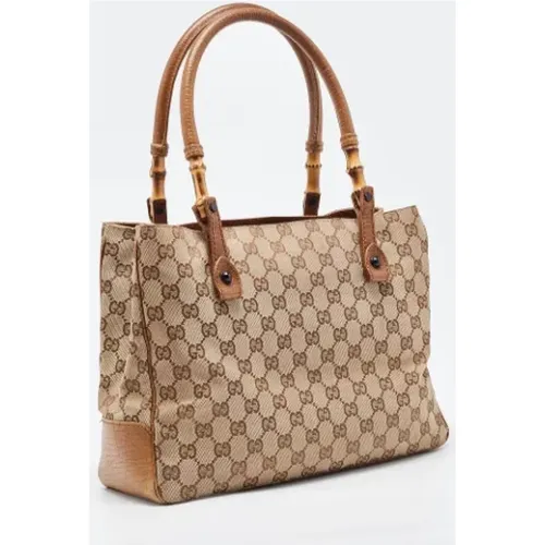 Pre-owned Tote Bags, female, , Size: ONE SIZE Pre-owned Canvas totes - Gucci Vintage - Modalova