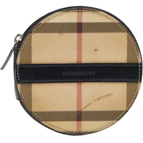 Pre-owned Wallets, female, , Size: ONE SIZE Pre-owned Leather wallets - Burberry Vintage - Modalova