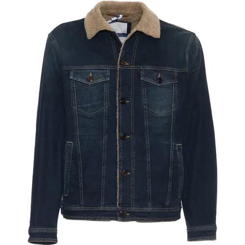 Sherpa Lined Denim Jacket , male, Sizes: M, XL - Jacob Cohën - Modalova