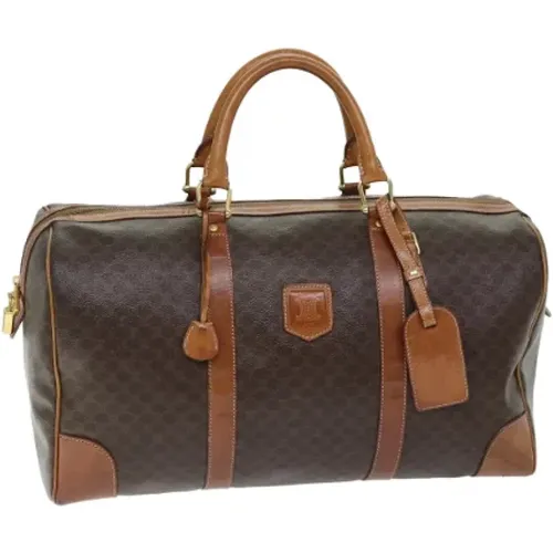 Pre-owned Weekend Bags, female, , Size: ONE SIZE Pre-owned Leather travel-bags - Celine Vintage - Modalova