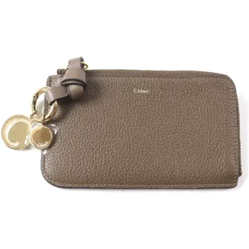 Pre-owned Wallets, female, , Size: ONE SIZE Pre-owned Leather wallets - Chloé Pre-owned - Modalova