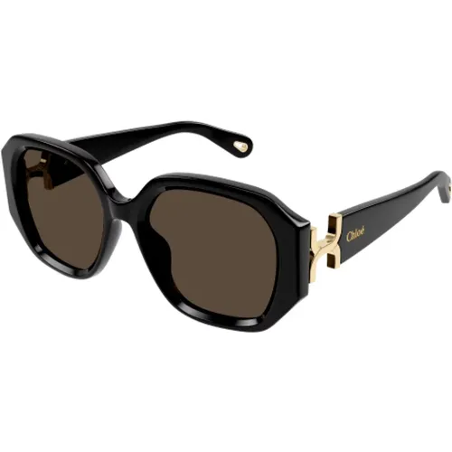 Sunglasses, unisex, , Size: L Oversize Square Sunglasses in - Chloé - Modalova