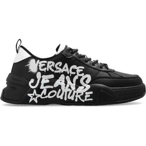 Sneakers mit Logo , Herren, Größe: 42 EU - Versace Jeans Couture - Modalova