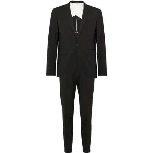 Single Breasted Suits, male, , Size: S Suit Ss22 with Elastane and Virgin Wool - Dsquared2 - Modalova