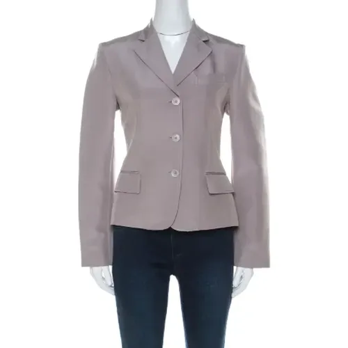 Pre-owned Silk outerwear , female, Sizes: 5 UK - Gucci Vintage - Modalova