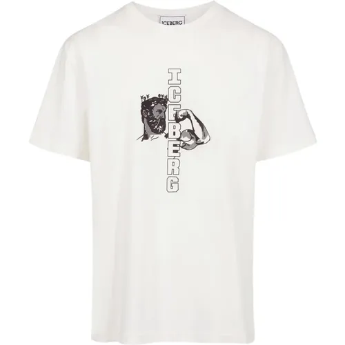 T-Shirt mit Neptune Grafik und Logo - Iceberg - Modalova