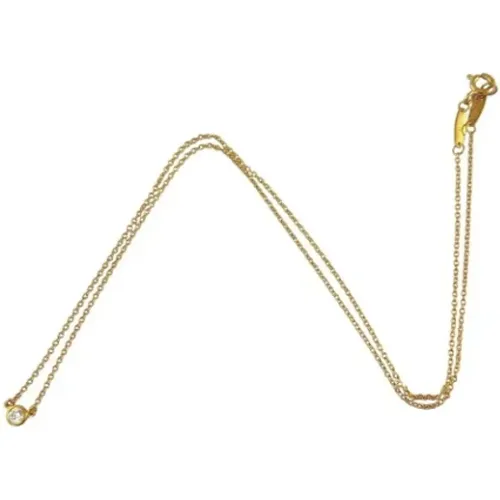 Pre-owned Jewellery, female, , Size: ONE SIZE Pre-owned Gold necklaces - Tiffany & Co. Pre-owned - Modalova