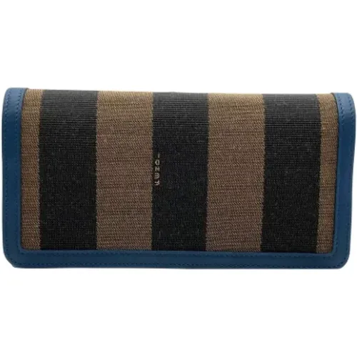 Pre-owned Wallets, female, , Size: ONE SIZE Pre-owned Canvas wallets - Fendi Vintage - Modalova