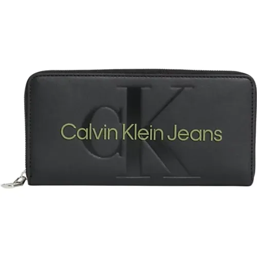 RFID-Blockierende PU-Leder Brieftasche - Schwarz - Calvin Klein - Modalova